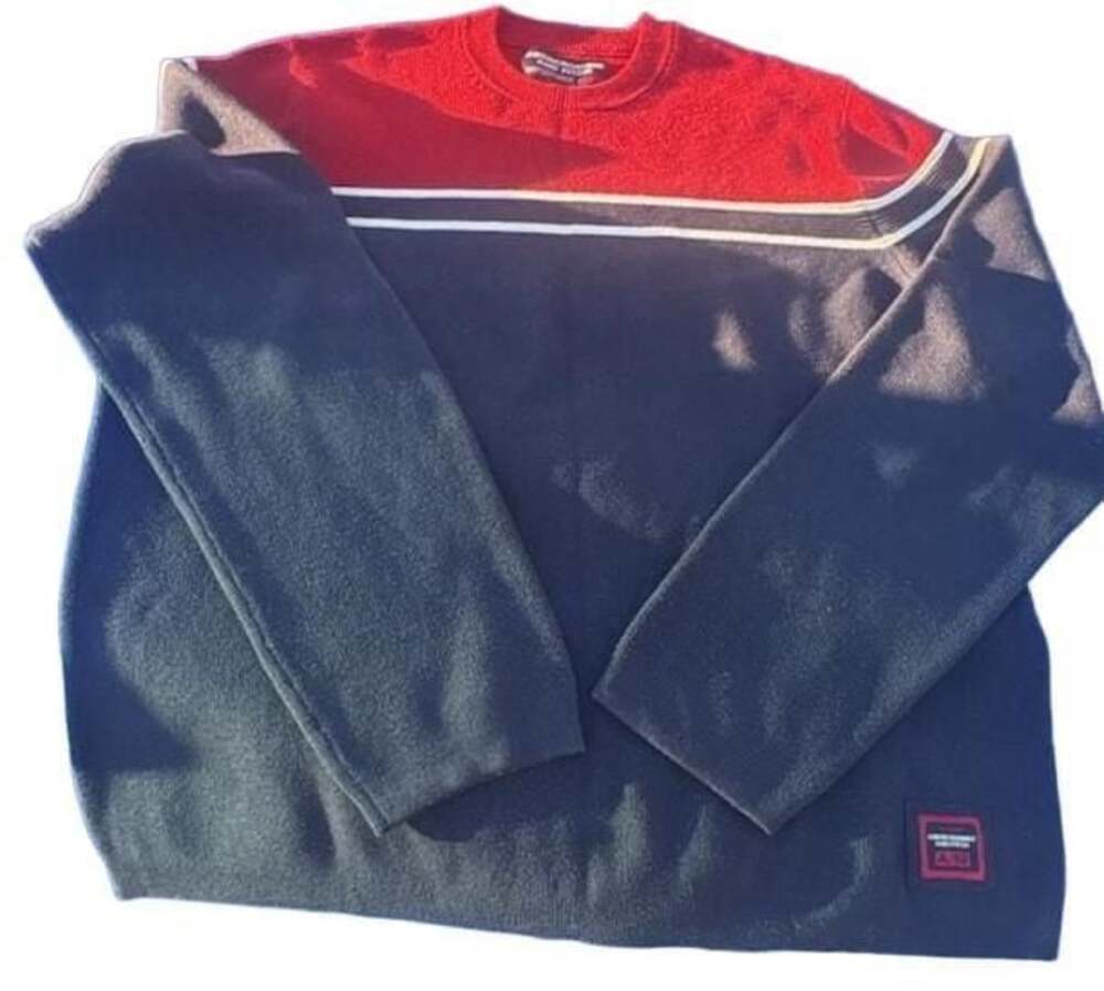 Vintage Abercrombie & Fitch A/92 Colorblock Crewneck Sweater Men's XL